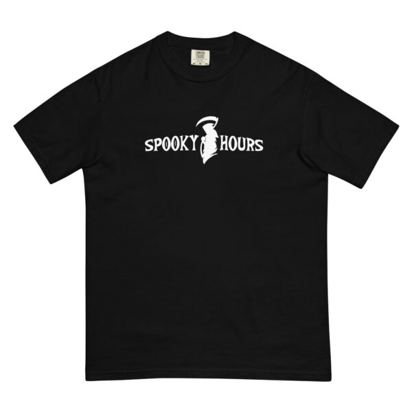 Spooky Hours Black heavyweight t-shirt