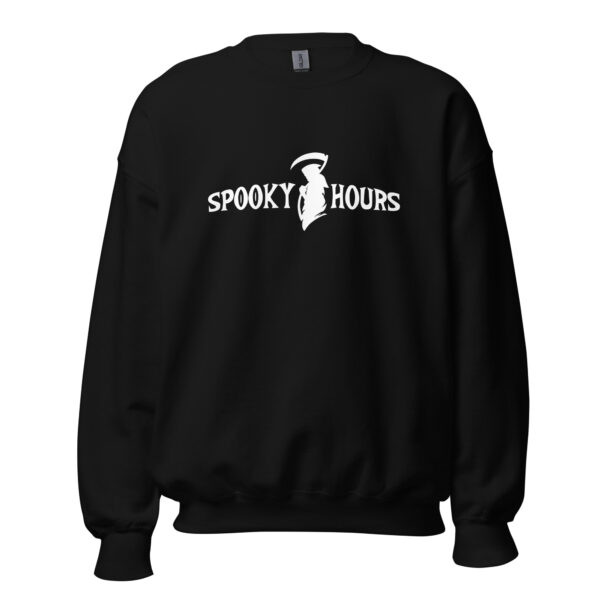 Spooky Hours Black Unisex Sweatshirt